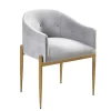 Kirkland's Home Light Velvet Button Dining Chairs, Set Of 2- Dining Chairs