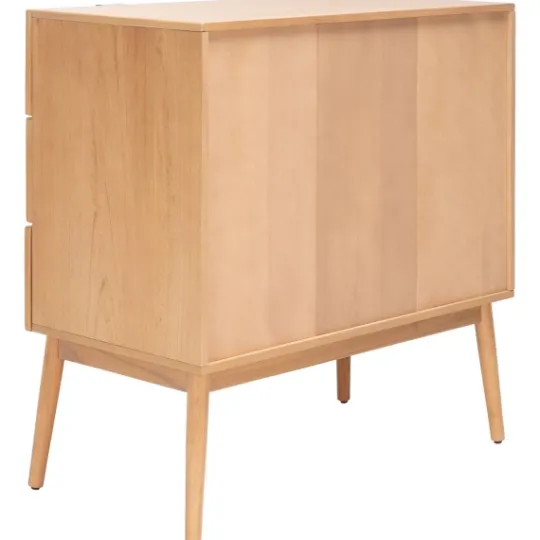 Kirkland's Home Light Wood And Cane 3-Drawer Chest- Dressers & Chests