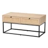 Kirkland's Home Light Wood And Rat 2-Drawer Coffee Table- Coffee Tables