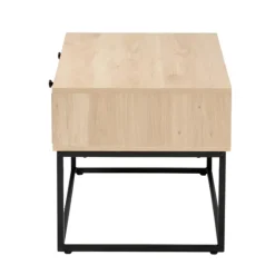 Kirkland's Home Light Wood And Rat 2-Drawer Coffee Table- Coffee Tables