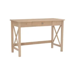 Kirkland's Home Light Wood X-Sides Desk- Office Furniture