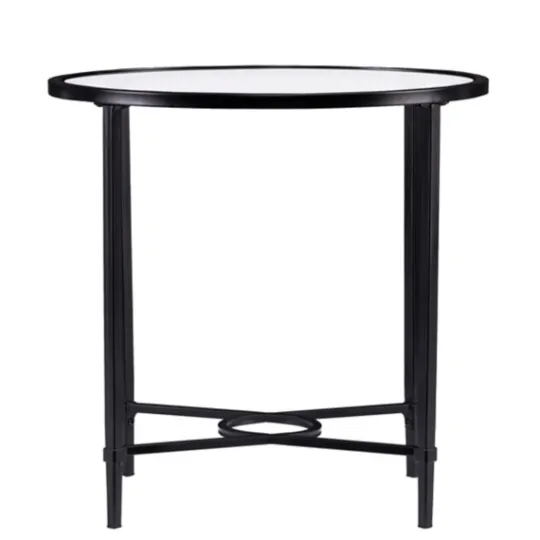 Kirkland's Home Lila Glass And Metal Oval Accent Table- Accent & End Tables
