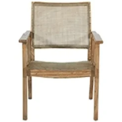 Kirkland's Home Linden Woven Cane Accent Chair- Accent Chairs