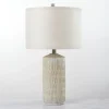 Kirkland's Home Line Textured Whitewash Table Lamp- Table Lamps