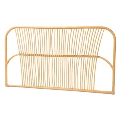 Kirkland's Home Linear Weave Rat Queen Headboard- Beds & Headboards