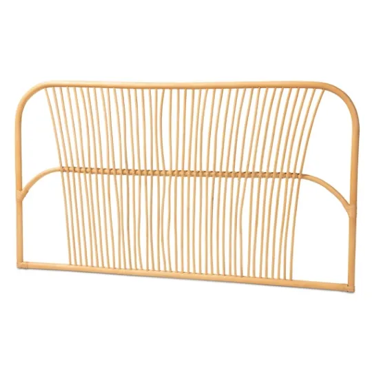 Kirkland's Home Linear Weave Rat Queen Headboard- Beds & Headboards