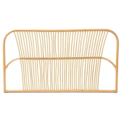 Kirkland's Home Linear Weave Rat Queen Headboard- Beds & Headboards