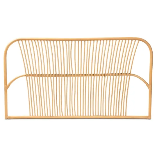 Kirkland's Home Linear Weave Rat Queen Headboard- Beds & Headboards