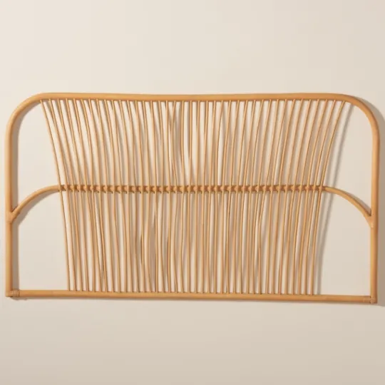 Kirkland's Home Linear Weave Rat Queen Headboard- Beds & Headboards