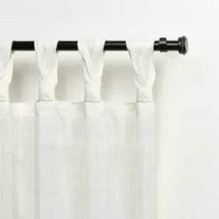 Kirkland's Home Linen Braided Top Curtain Panel Set, 84 In.- Curtains & Drapes