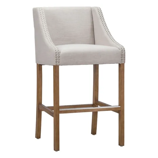 Kirkland's Home Linen Castaic Barstool- Bar Stools & Counter Height Stools