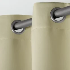 Kirkland's Home Linen Sateen Curtain Panel Set, 96 In.- Curtains & Drapes