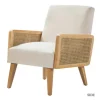 Kirkland's Home Linen Upholstered Accent Chair- Accent Chairs