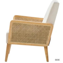 Kirkland's Home Linen Upholstered Accent Chair- Accent Chairs