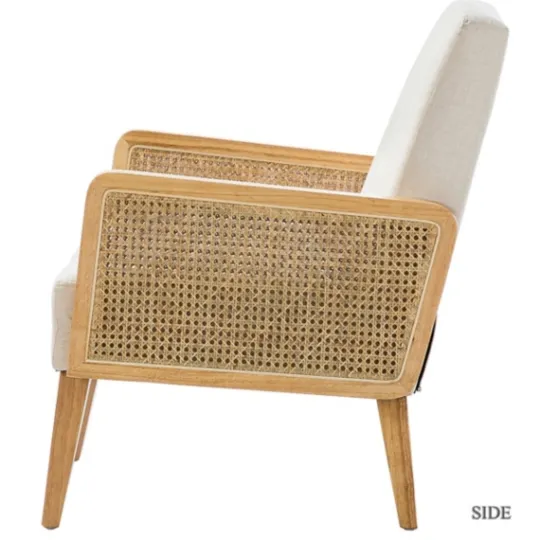 Kirkland's Home Linen Upholstered Accent Chair- Accent Chairs