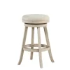 Kirkland's Home Linen Upholstered Swivel Bar Stool- Bar Stools & Counter Height Stools