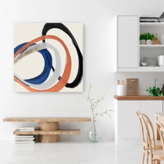 Kirkland's Home Linked Up Abstract Canvas Art Print, 40X40 In.- Canvas Art