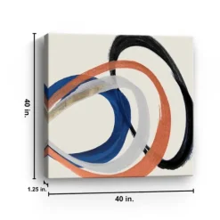 Kirkland's Home Linked Up Abstract Canvas Art Print, 40X40 In.- Canvas Art