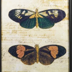 Kirkland's Home Literary Butterflies Framed Art Prints, Set Of 2- Framed Art