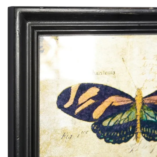 Kirkland's Home Literary Butterflies Framed Art Prints, Set Of 2- Framed Art