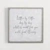 Kirkland's Home Little By Little Linen Wall Plaque- Wall Quotes & Signs