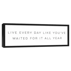 Kirkland's Home Live All Year Framed Canvas Wall Plaque- Wall Quotes & Signs