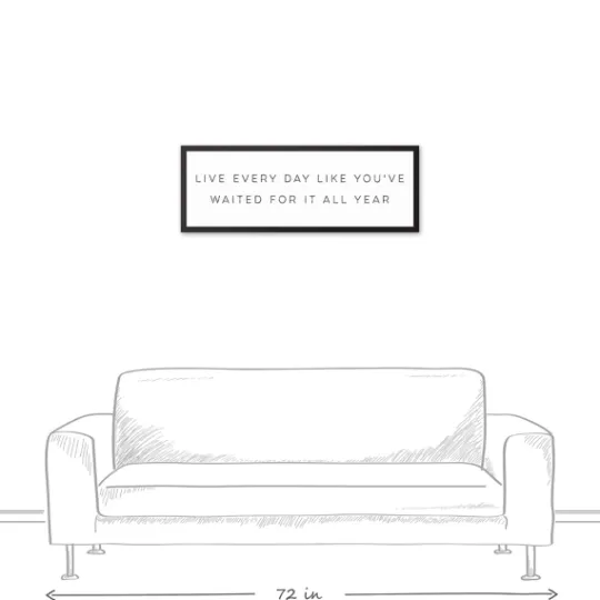 Kirkland's Home Live All Year Framed Canvas Wall Plaque- Wall Quotes & Signs