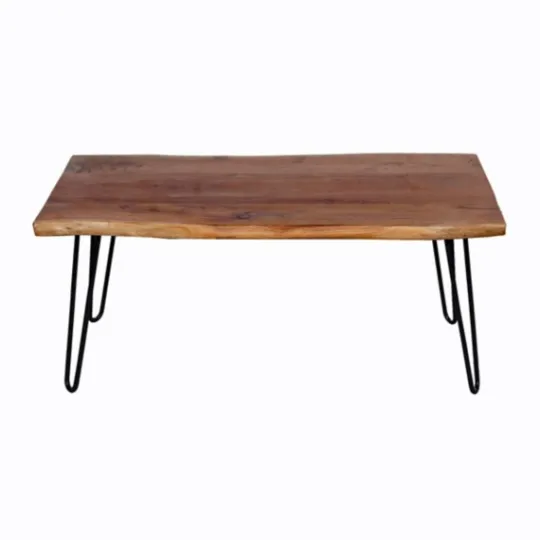 Kirkland's Home Live Edge Hairpin Legs Coffee Table, 24X42 In.- Coffee Tables