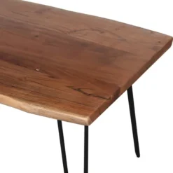 Kirkland's Home Live Edge Hairpin Legs Coffee Table, 24X42 In.- Coffee Tables