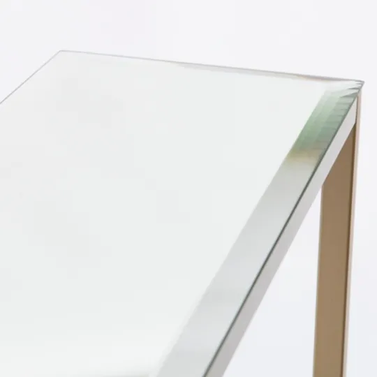 Kirkland's Home Long Metal Mirrored Top Console Table- Console Tables