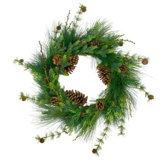 Kirkland's Home Long Needle Pine Christmas Wreath- Wreaths