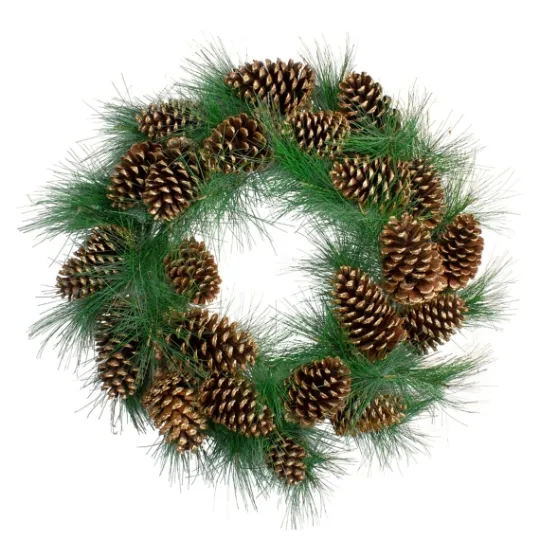 Kirkland's Home Long Pine Needle And Pinecone Wreath- Wreaths