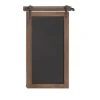 Kirkland's Home Long Wood And Metal Frame Chalkboard- Wall Storage