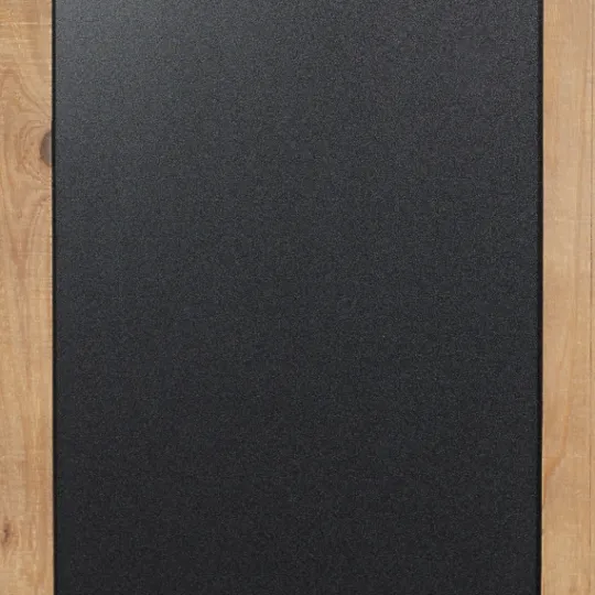Kirkland's Home Long Wood And Metal Frame Chalkboard- Wall Storage