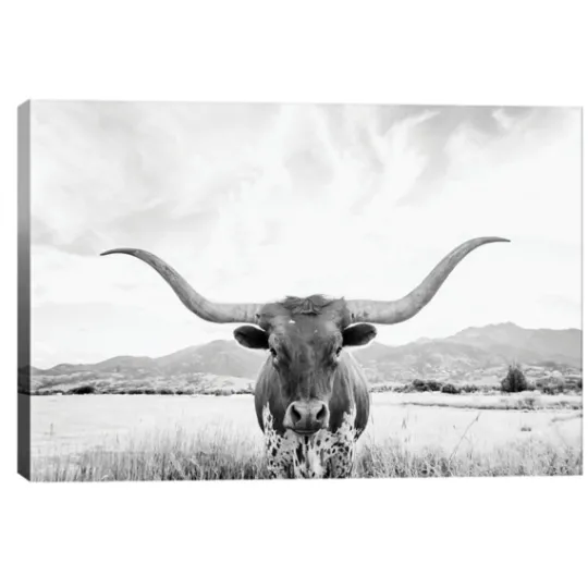 Kirkland's Home Longhorn Giclee Canvas Art Print- Canvas Art