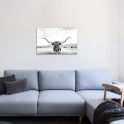 Kirkland's Home Longhorn Giclee Canvas Art Print- Canvas Art
