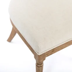 Kirkland's Home Louis Cane & Cream Upholstered Dining Chair- Dining Chairs