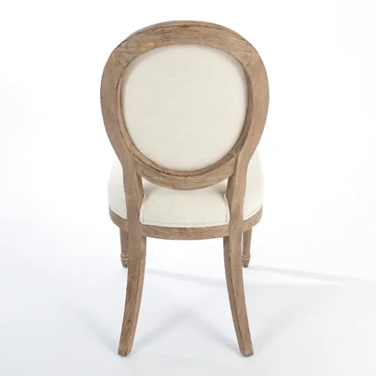 Kirkland's Home Louis Cream Upholstered Dining Chair- Dining Chairs