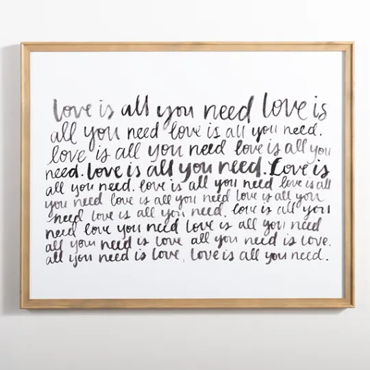 Kirkland's Home Love Is All You Need Framed Wall Plaque- Wall Quotes & Signs