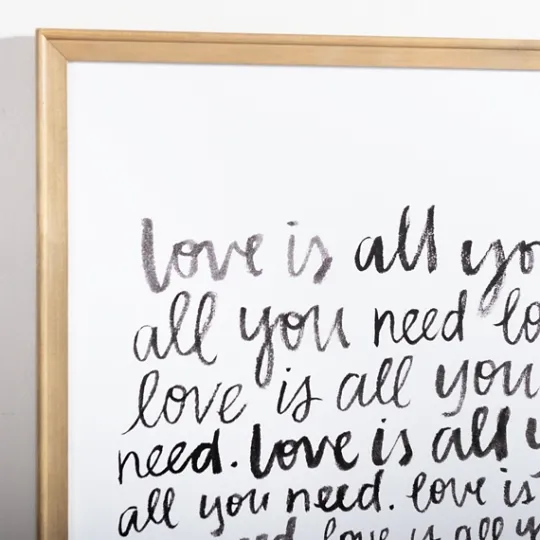 Kirkland's Home Love Is All You Need Framed Wall Plaque- Wall Quotes & Signs