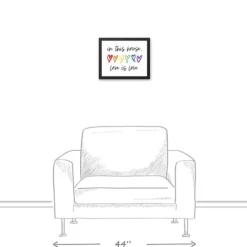 Kirkland's Home Love Is Love Framed Canvas Art Print- Wall Quotes & Signs