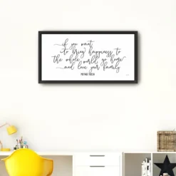 Kirkland's Home Love Your Family Framed Giclee Canvas Art Print- Wall Quotes & Signs