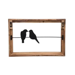 Kirkland's Home Lovebirds On A Wire Wall Plaque- Wall Plaques