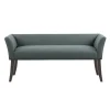 Kirkland's Home Low Back Flared Nailhead Trim Bench- Benches & Ottomans