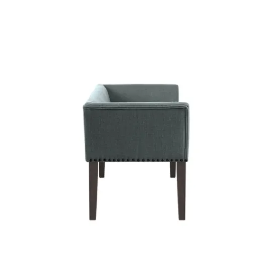 Kirkland's Home Low Back Flared Nailhead Trim Bench- Benches & Ottomans