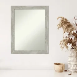 Kirkland's Home Lyndon Dove Gray Wood Framed Mirror- Decorative Mirrors