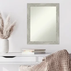 Kirkland's Home Lyndon Dove Gray Wood Framed Mirror- Decorative Mirrors