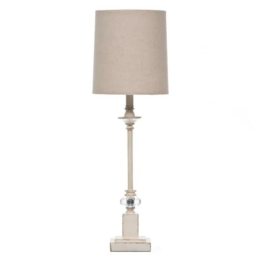 Kirkland's Home Mackinaw Cream Crystal Buffet Lamp- Buffet Lamps