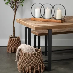 Kirkland's Home Macrame Overlay Baskets, Set Of 2- Baskets & Boxes