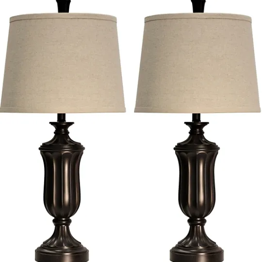 Kirkland's Home Madison Bronze Table Lamps, Set Of 2- Table Lamps